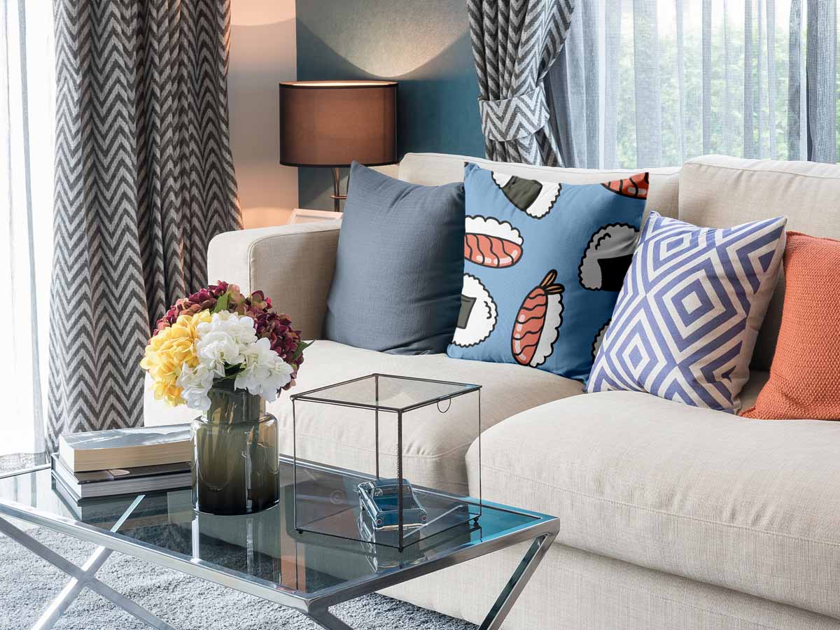 Coussin de santé avec sashimi