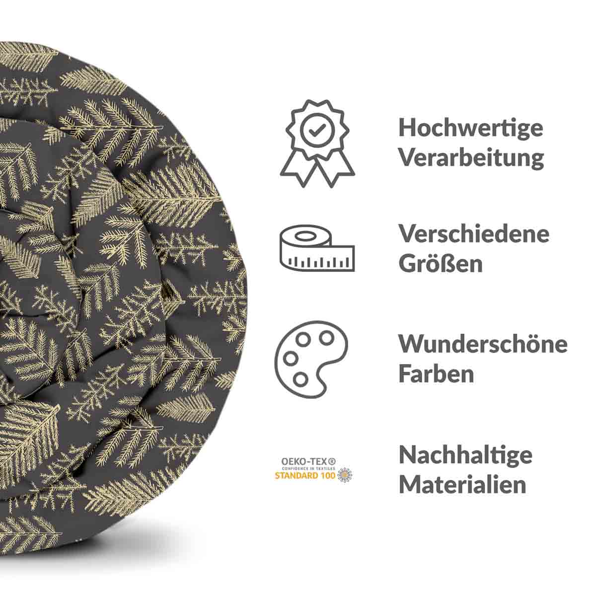 Original Therapiedecke - Ensemble de literie en coton avec motif forestier