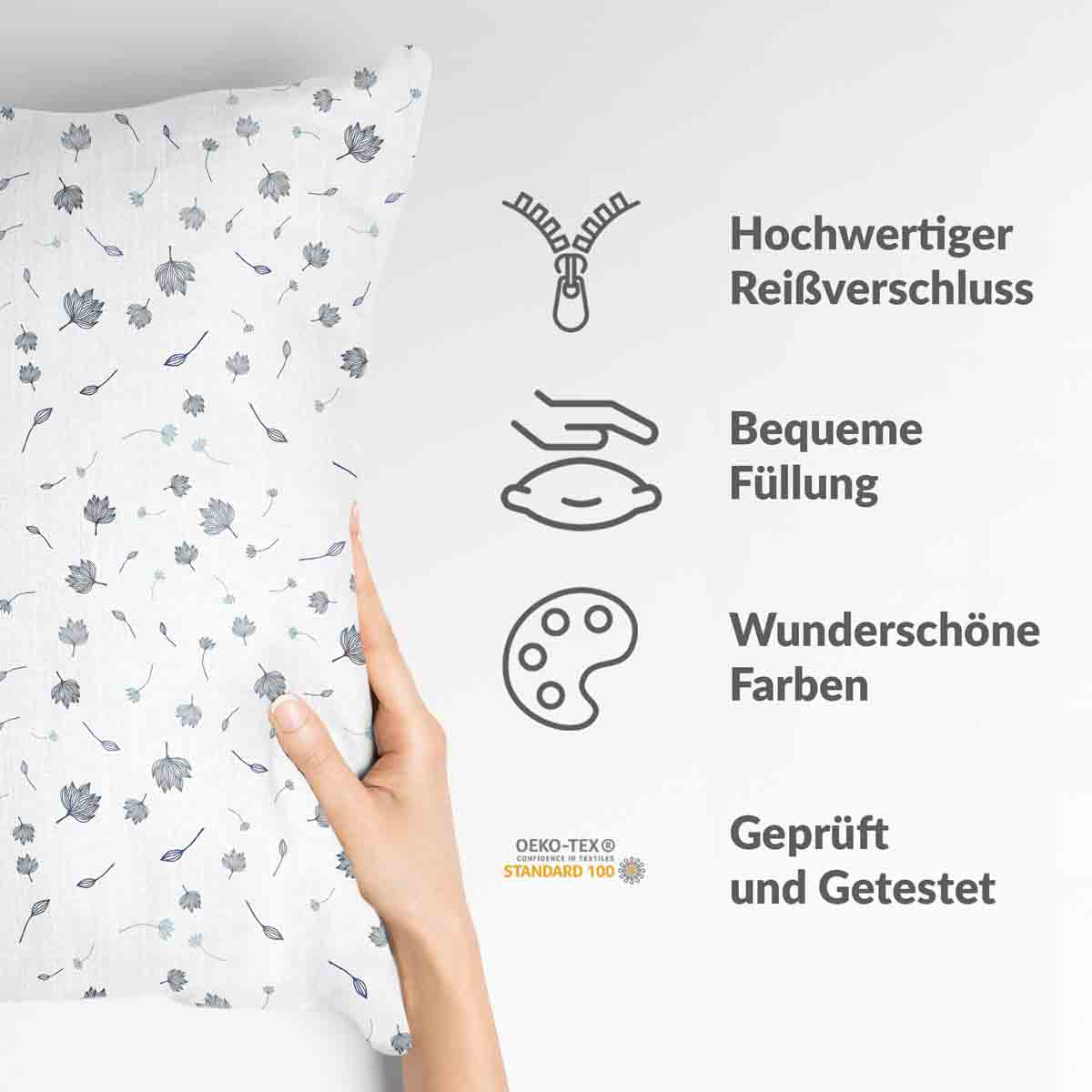Coussin de santé feuilles volantes