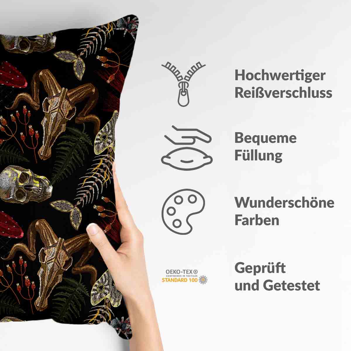 Coussin de santé Halloween Squelette