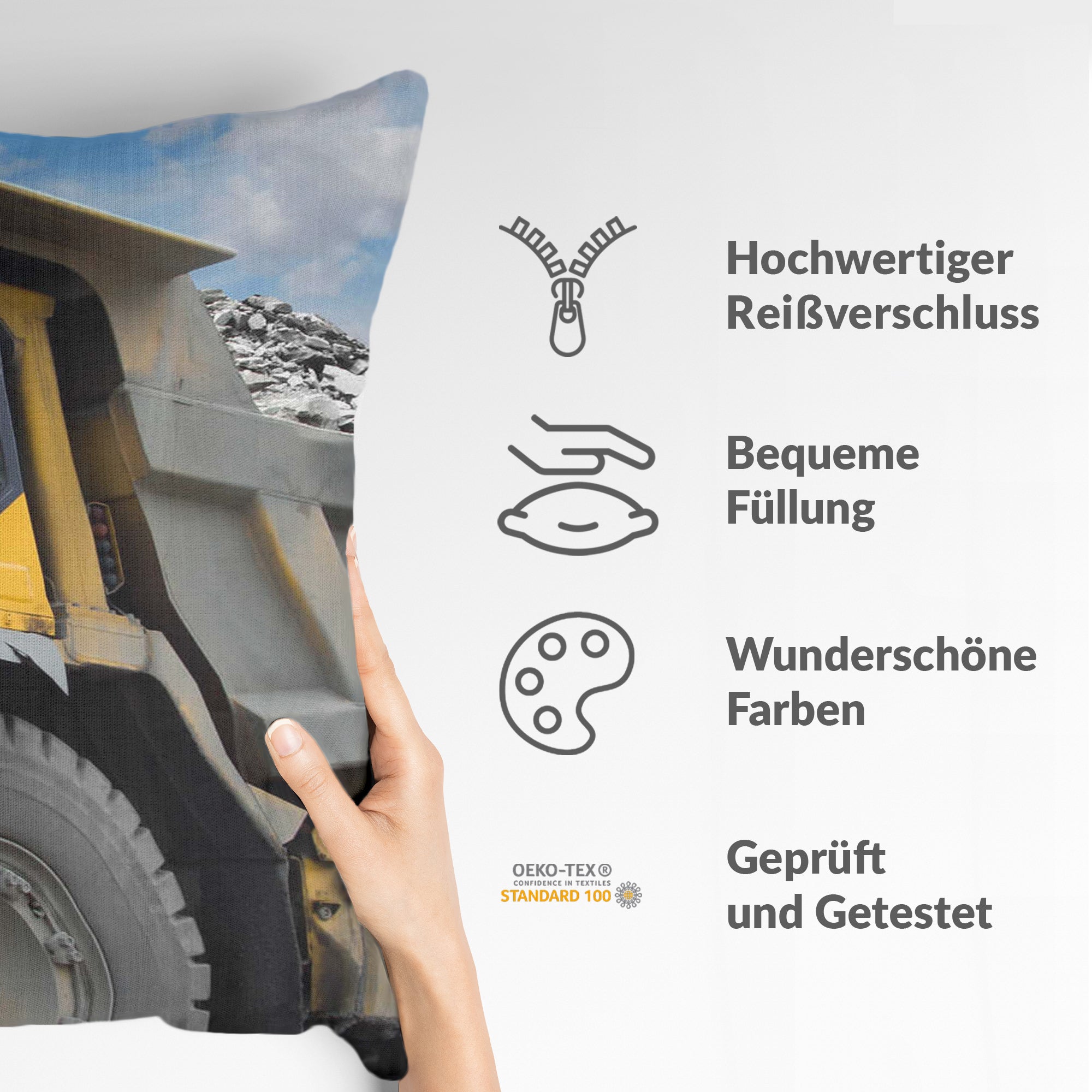 Coussin de santé Camion jaune