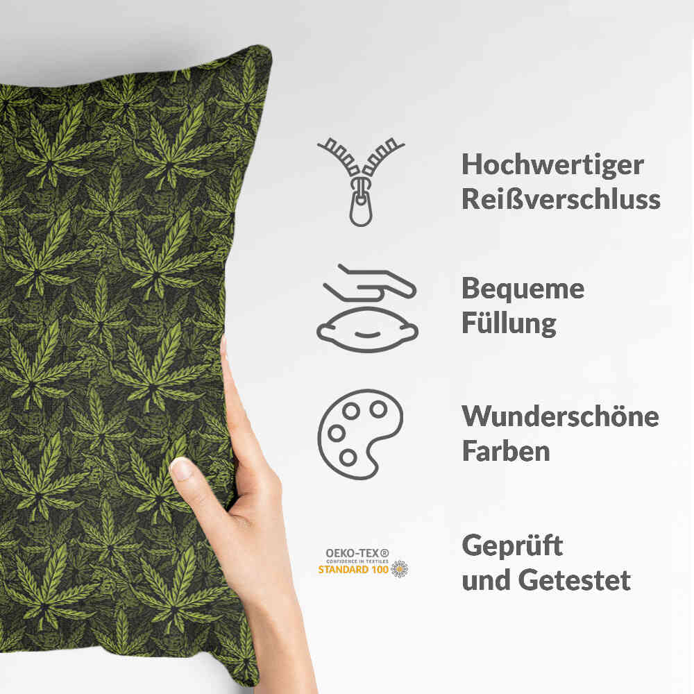 Coussin de santé feuille de chanvre