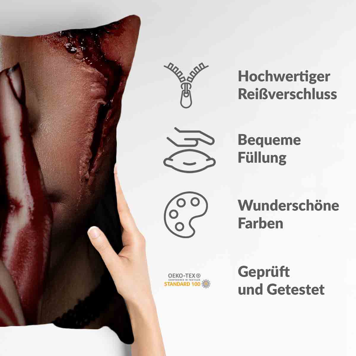 Coussin de santé visage Halloween