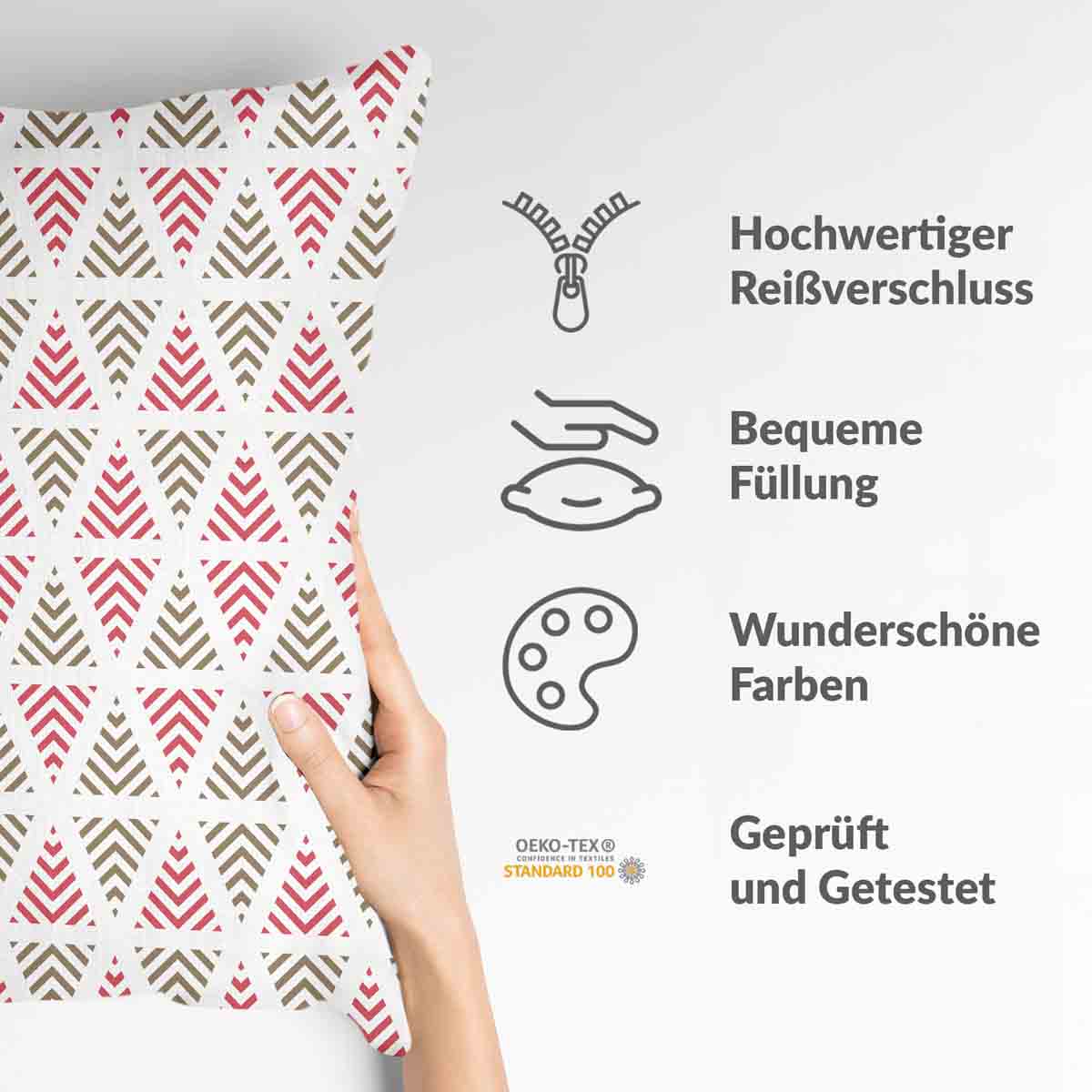 Coussin de santé triangles de Noël