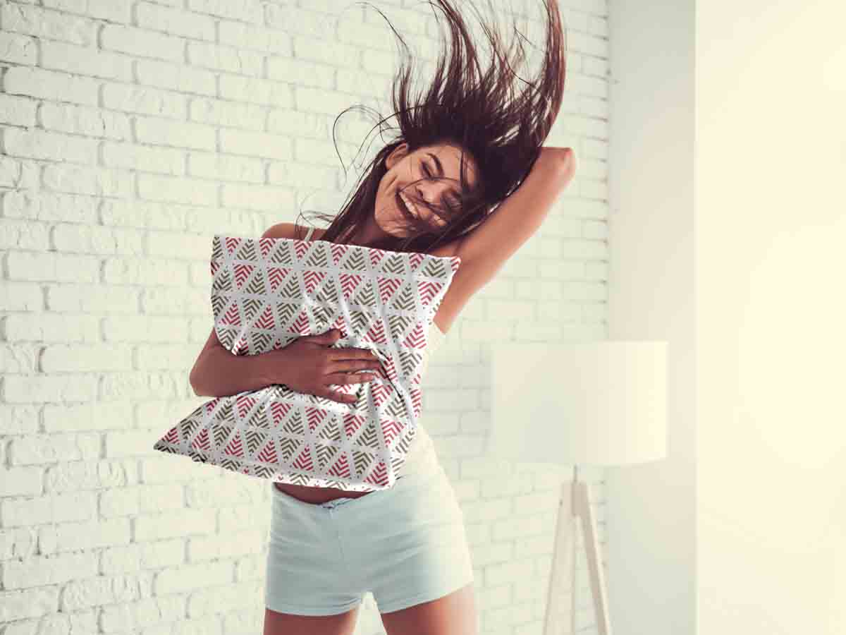 Coussin de santé triangles de Noël