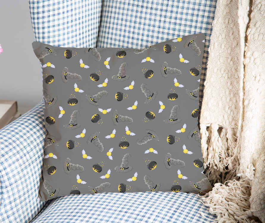 Coussin de santé gris chapeau magique