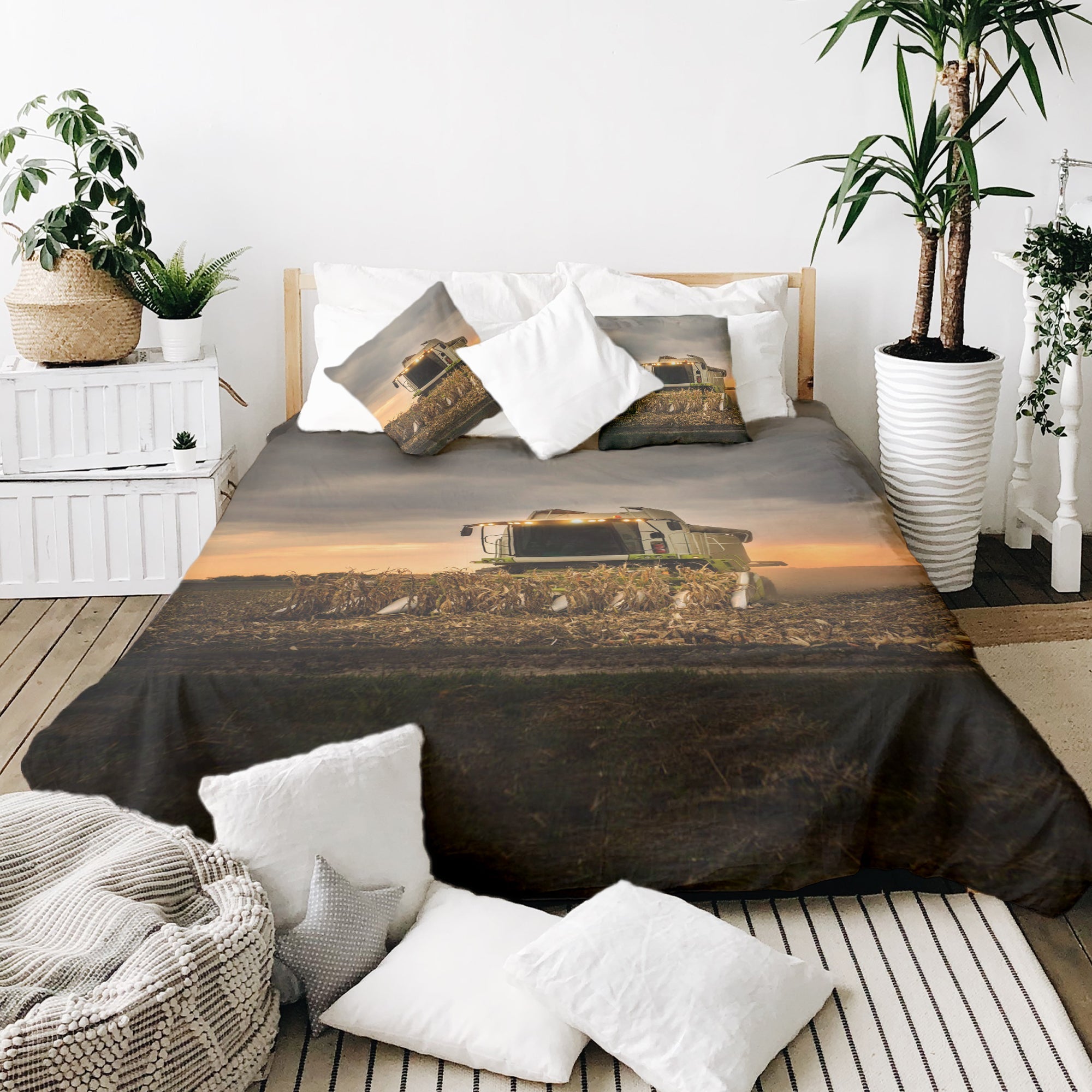 Couverture thérapeutique originale - Housse en coton marron Dreschmaschine