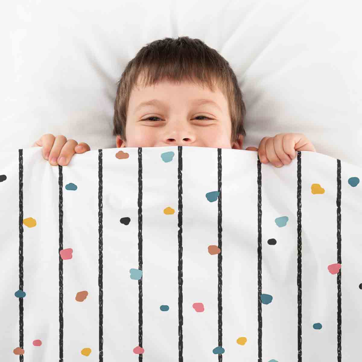 Original Therapiedecke - Ensemble de literie en coton Avec points multicolores