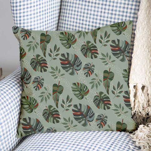 Coussin de santé Monstera sombre