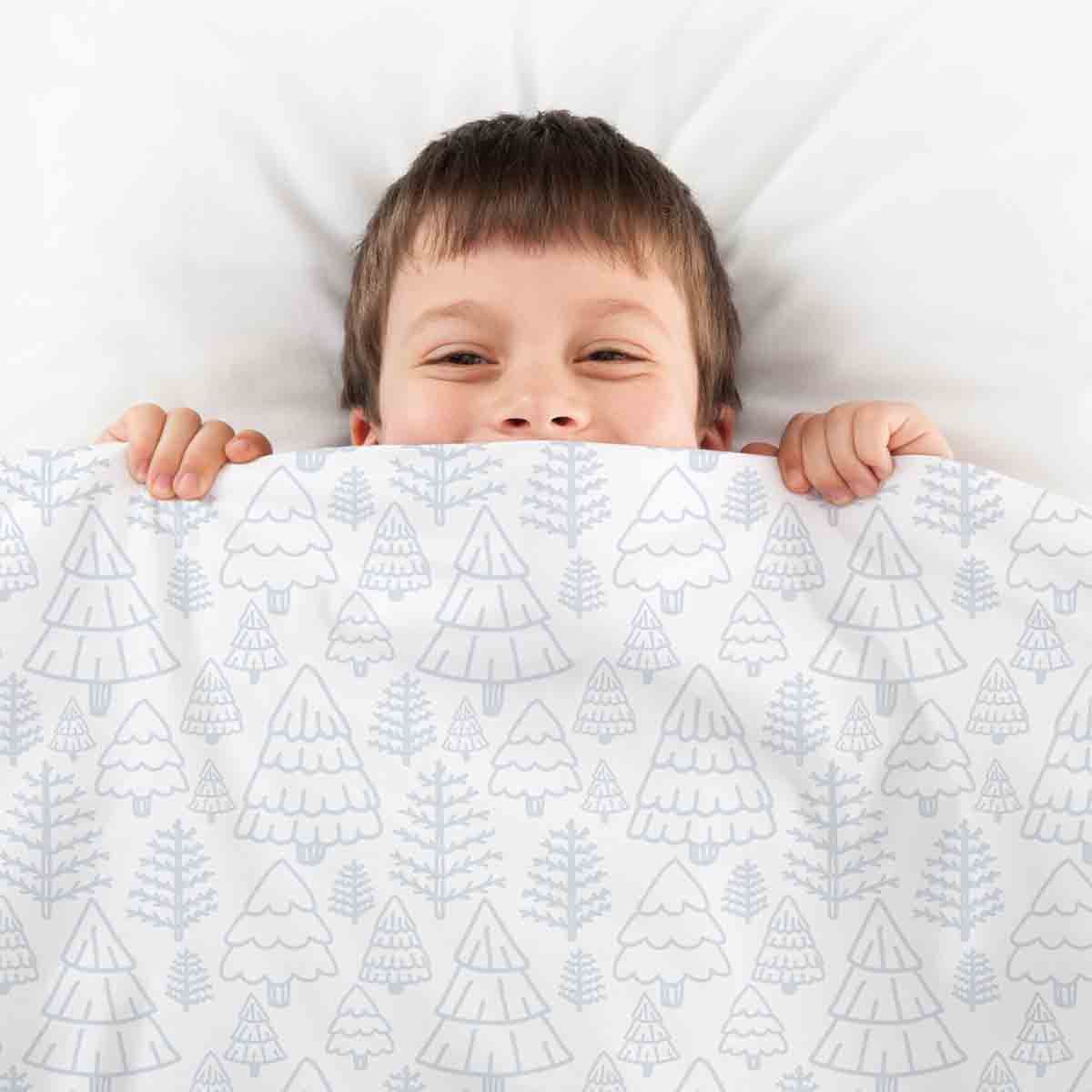 Ensemble de literie avec couverture thérapeutique forêt délicate