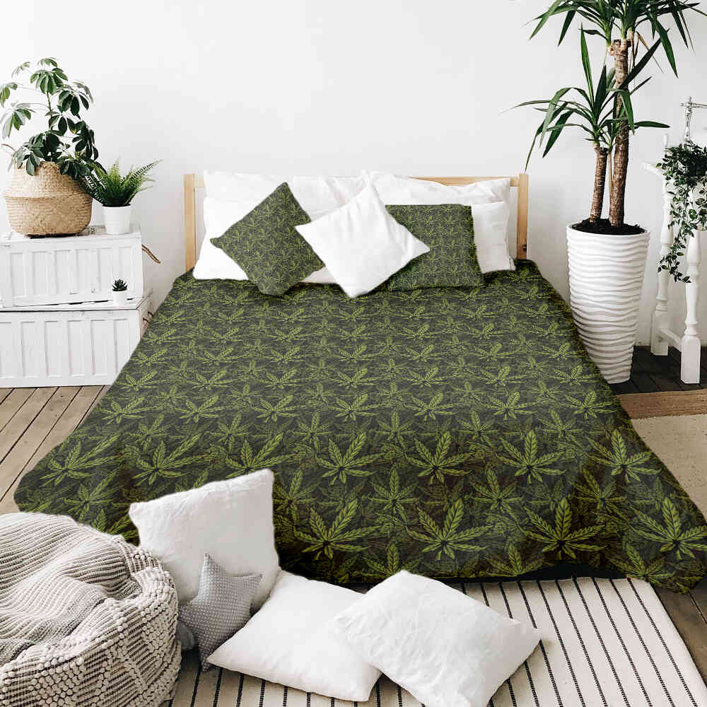 Original Therapiedecke - Ensemble de literie en coton feuille de chanvre