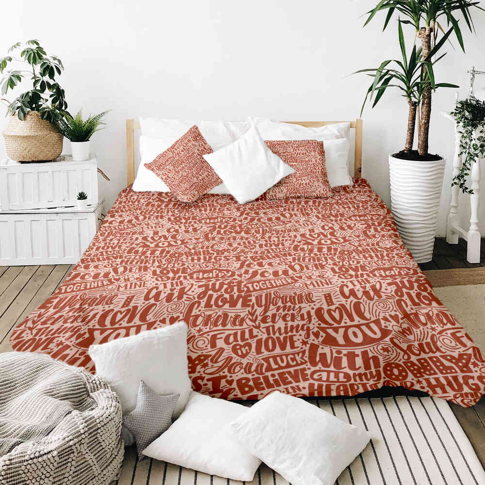Couverture thérapeutique originale - Housse en coton Be Mine