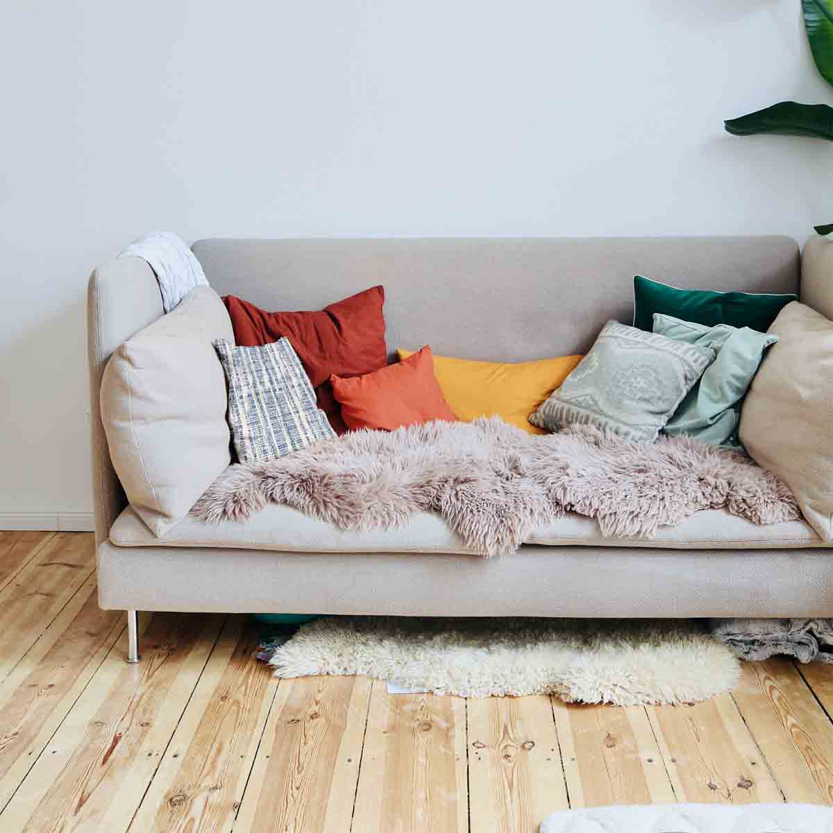 Coussin de santé avec motif bleu