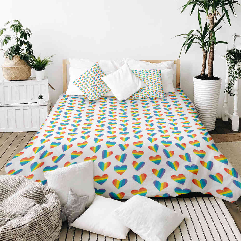 Original Therapiedecke - Ensemble de literie en coton LOVE IS LOVE
