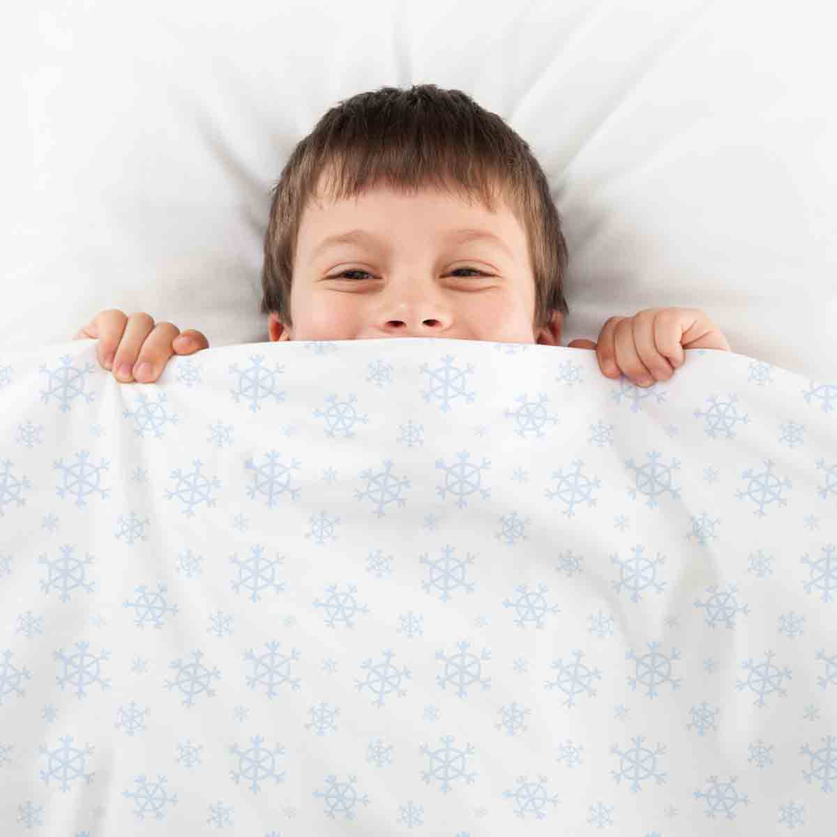 Couverture thérapeutique originale - Housse en coton flocons de neige