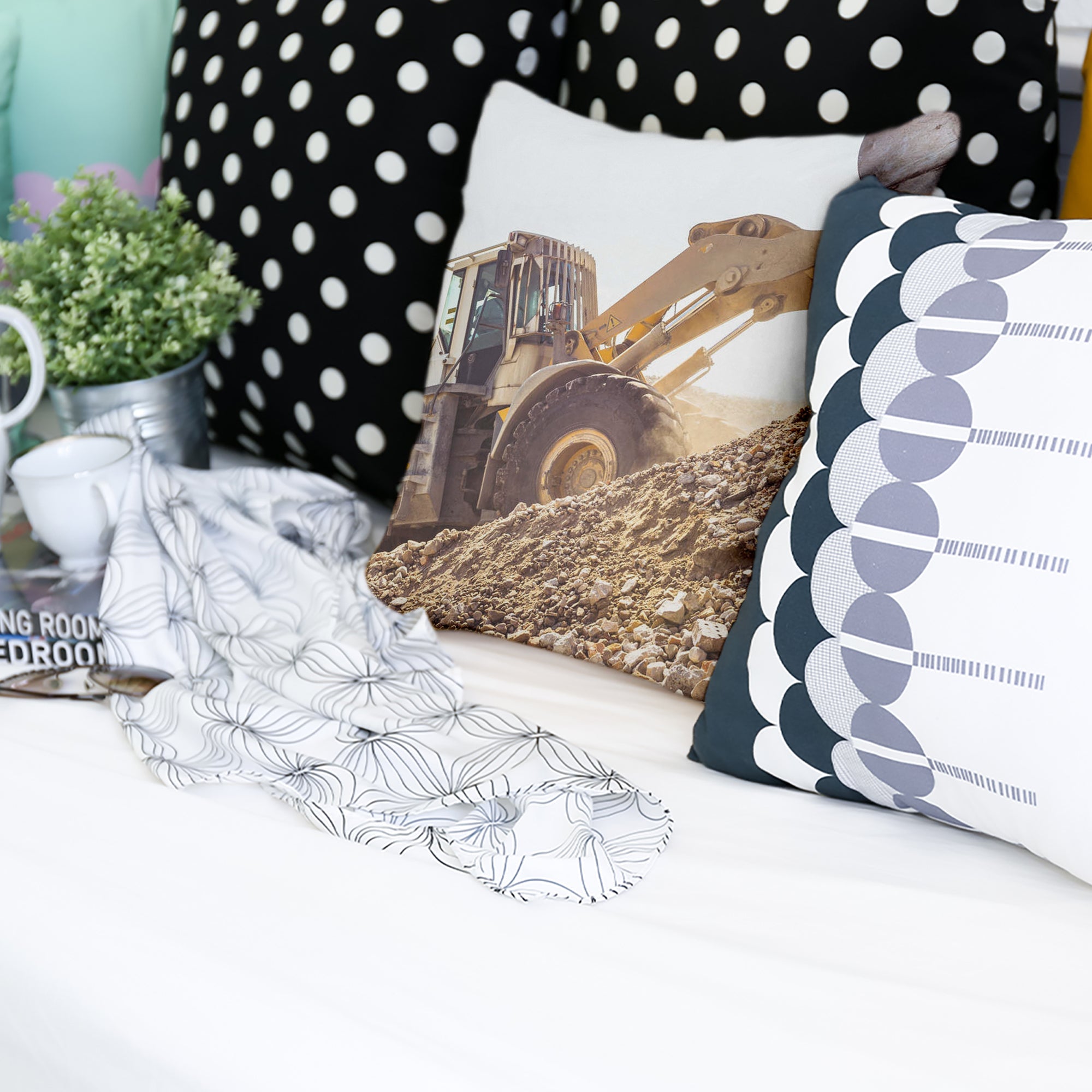 Coussin de santé Tracteur à la montagne