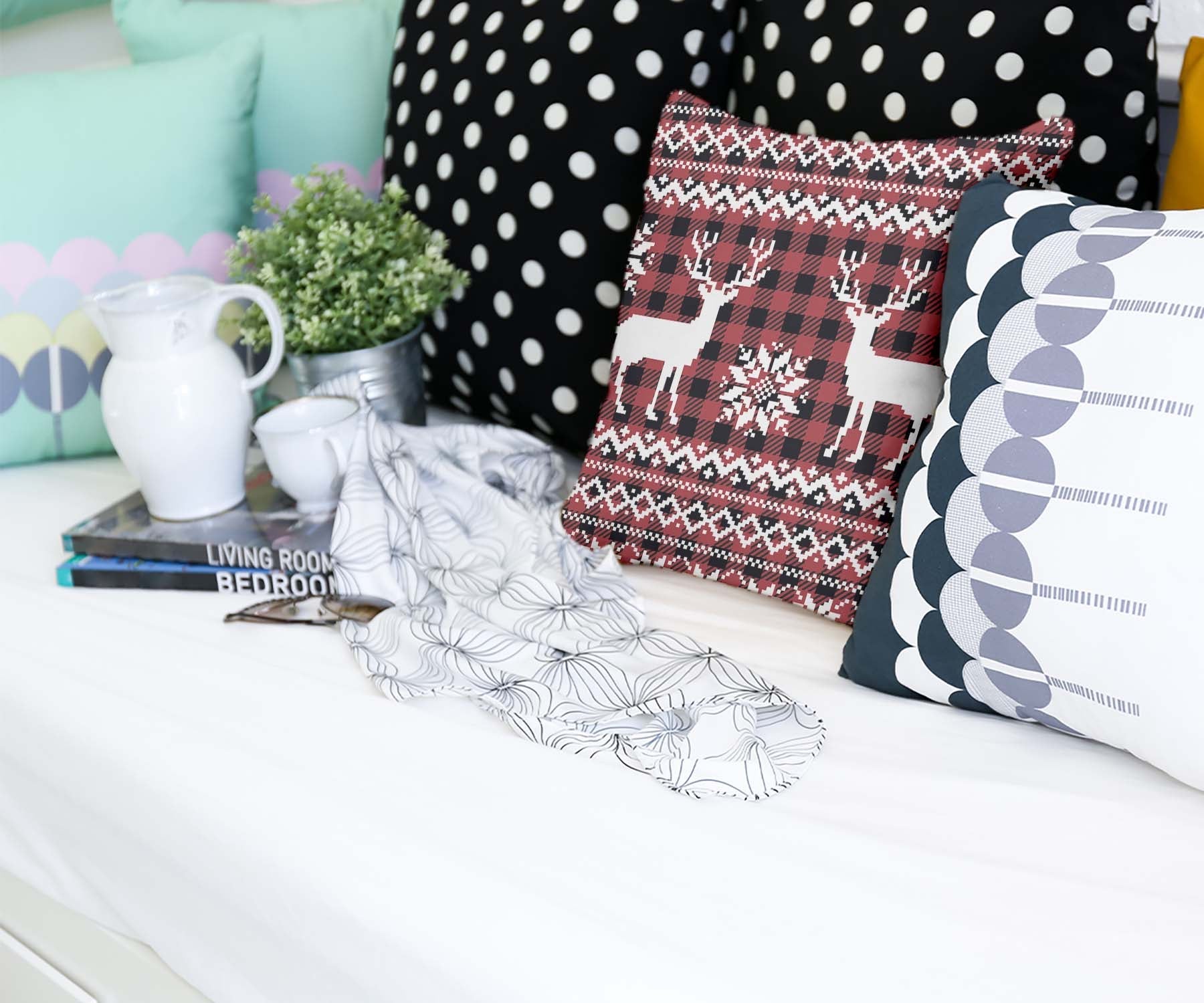 Coussin de santé Karo avec renne