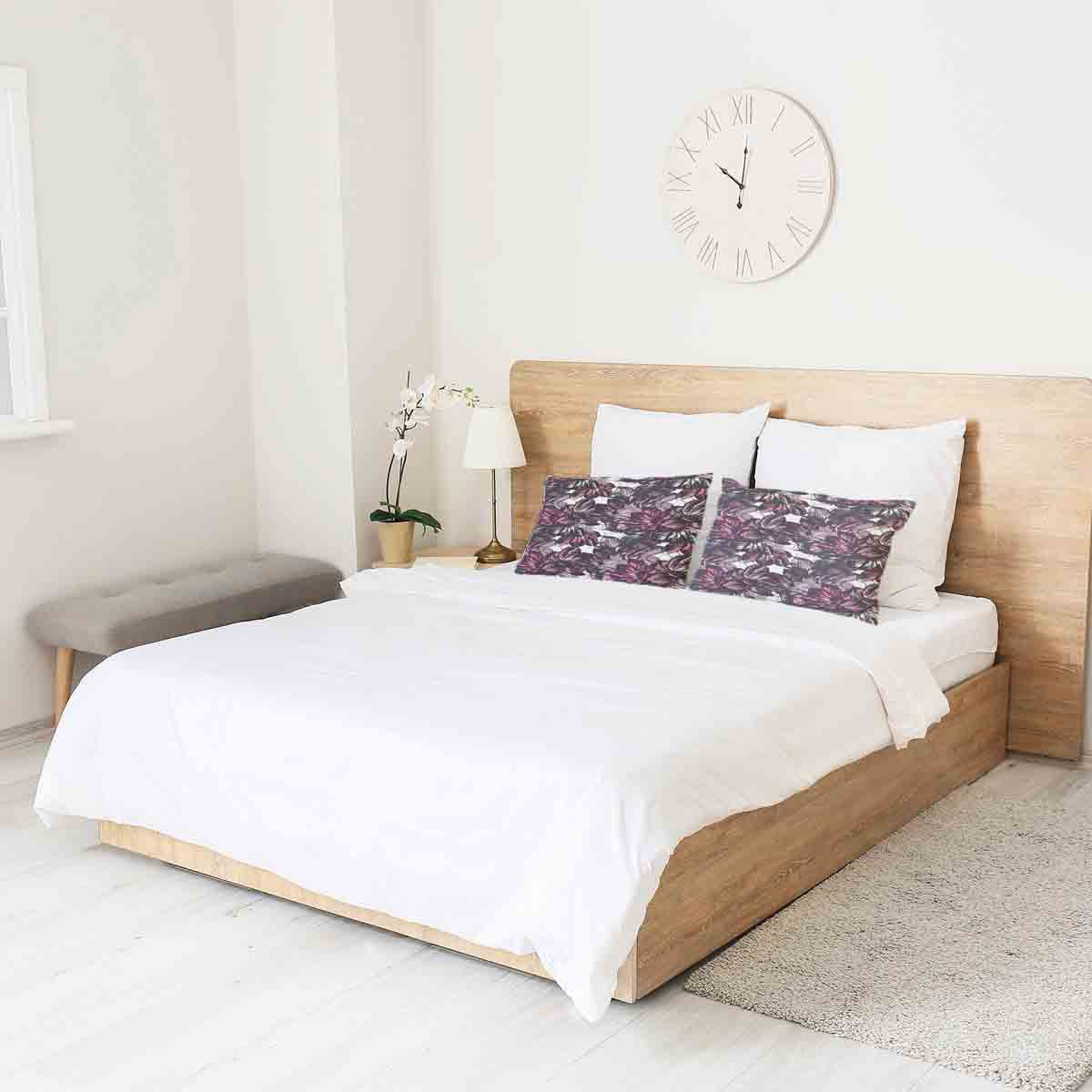 Coussin de santé avec mer de fleurs violettes
