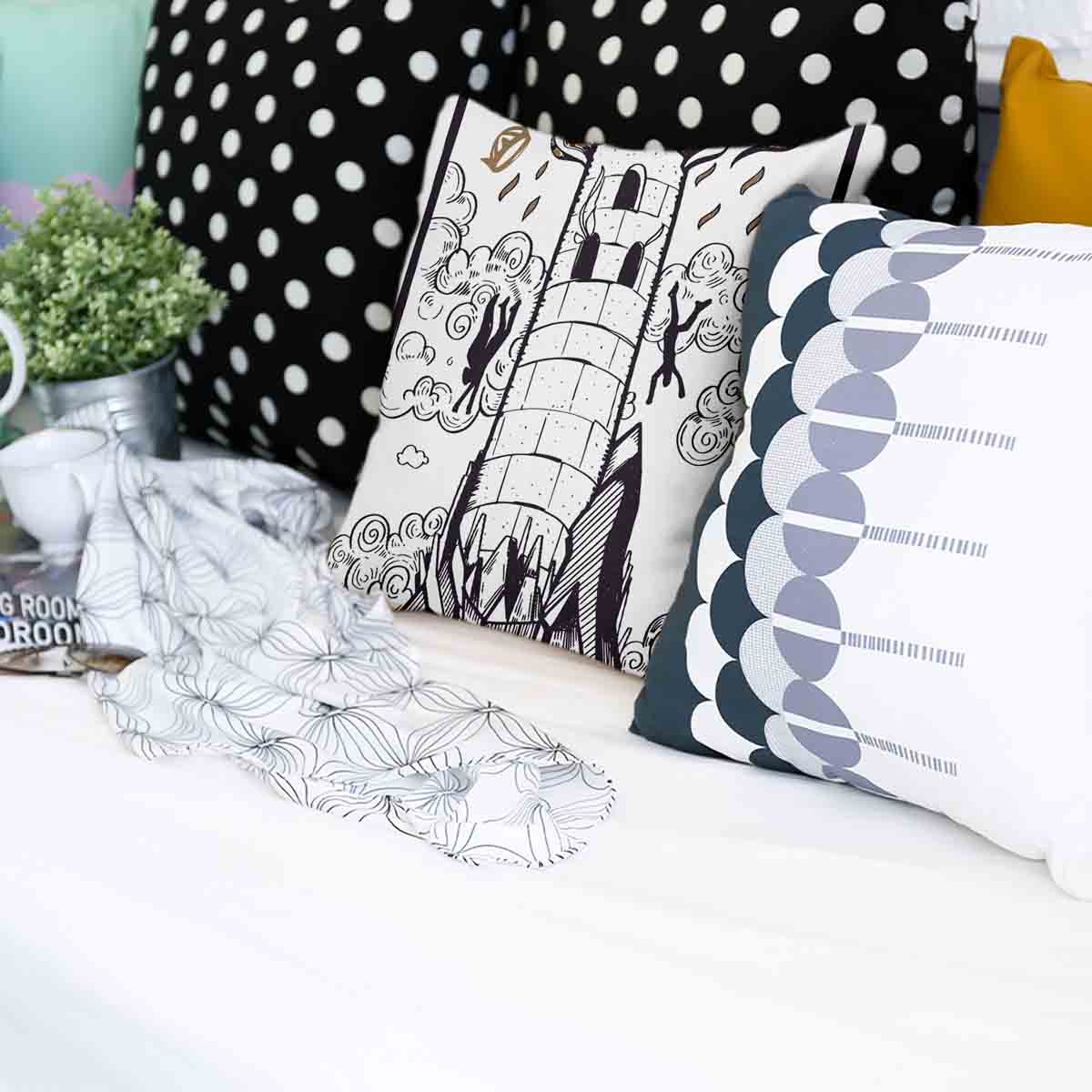 Coussin de santé blanc avec tour
