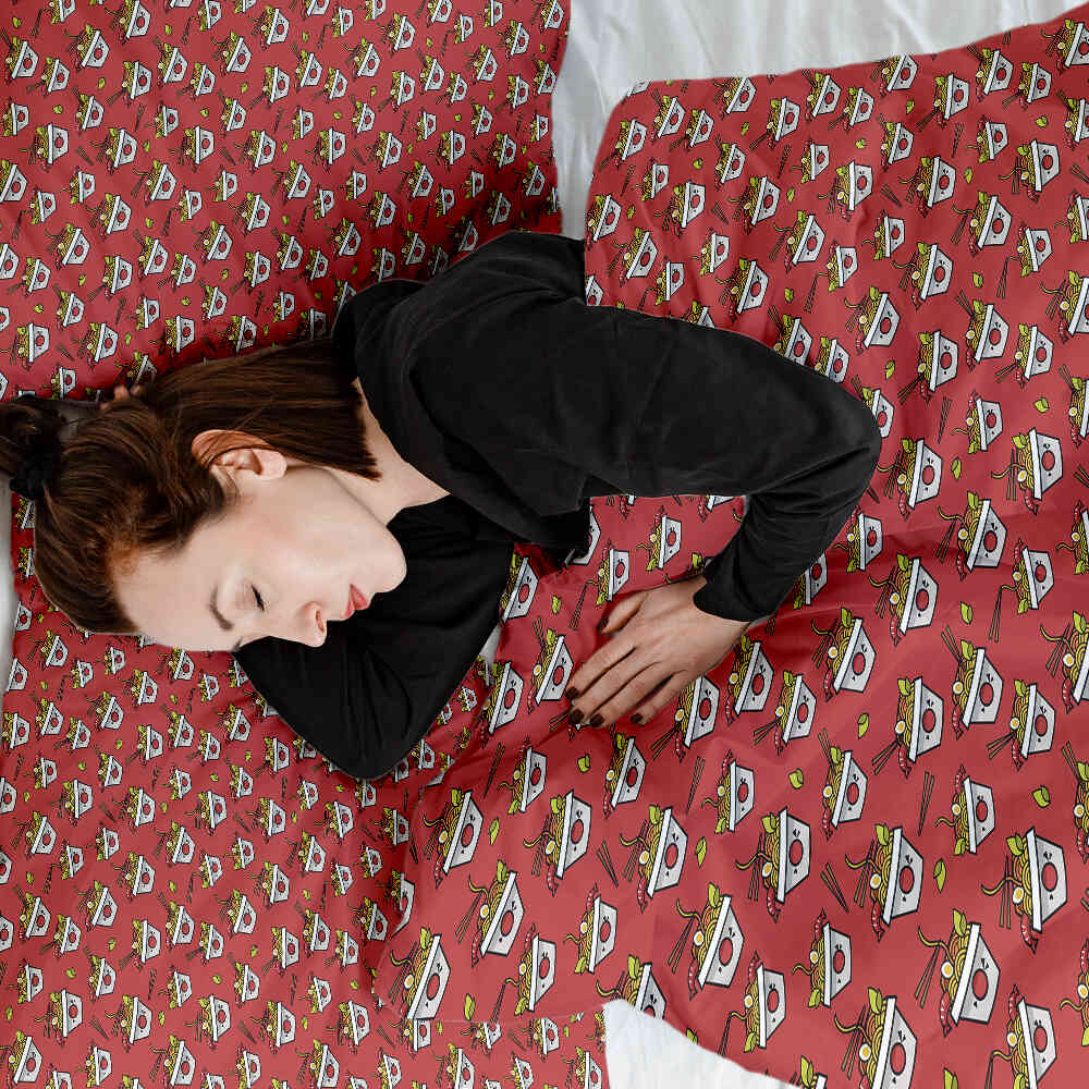 Original Therapiedecke - Ensemble de literie en coton Rouge Take-away