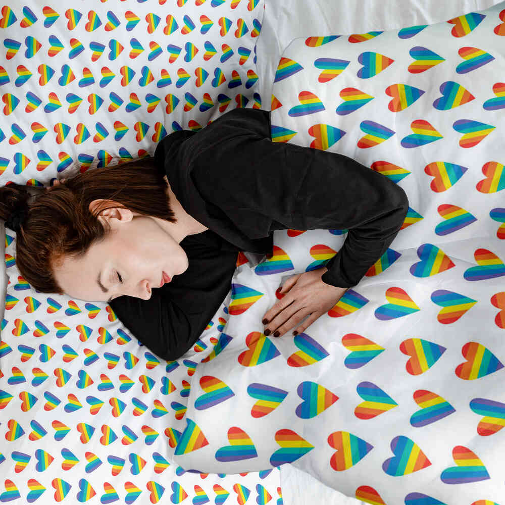 Original Therapiedecke - Ensemble de literie en coton LOVE IS LOVE