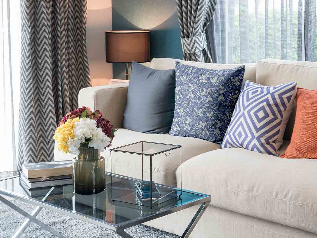 Coussin de santé bleu Noël