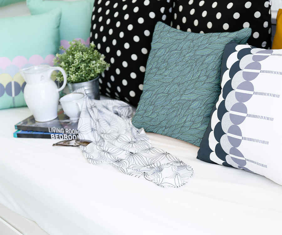 Coussin de santé tressé vert