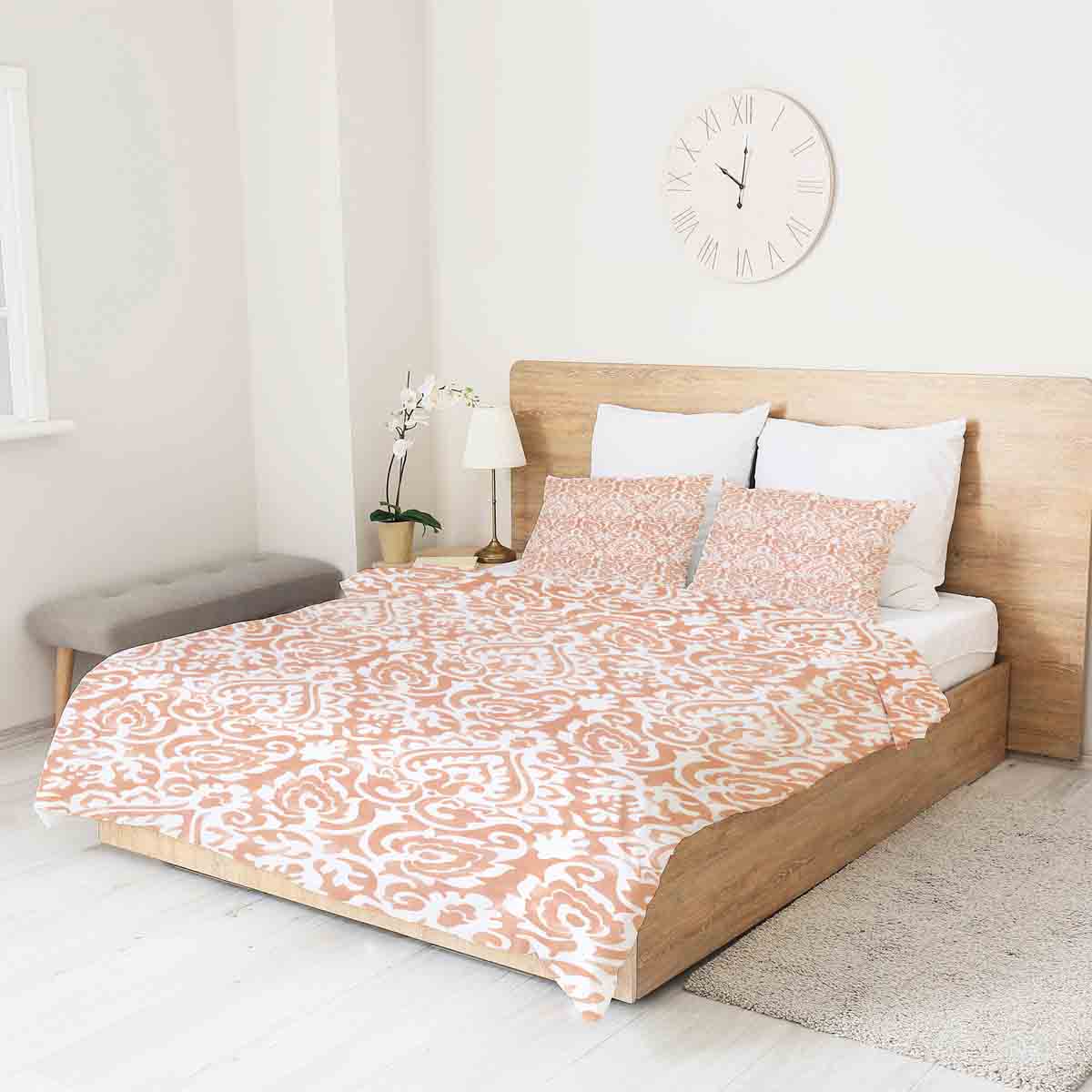 Couverture thérapeutique originale - Housse en coton Boho orange
