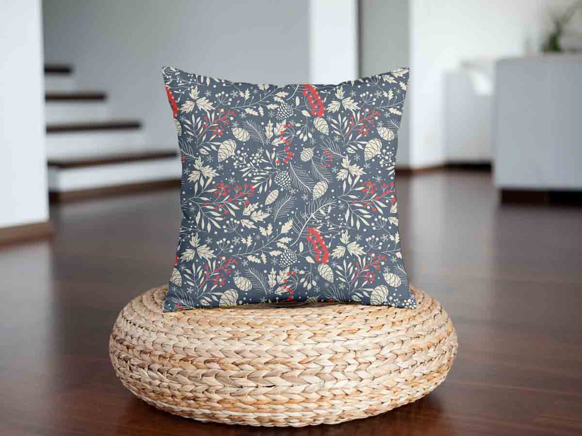 Coussin de santé feuilles de Noël