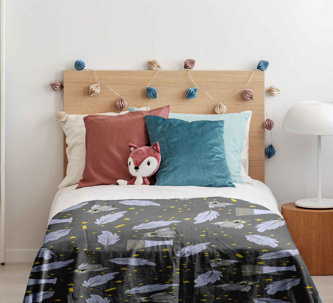 Original Therapiedecke - Ensemble de literie en coton noir baguette magique