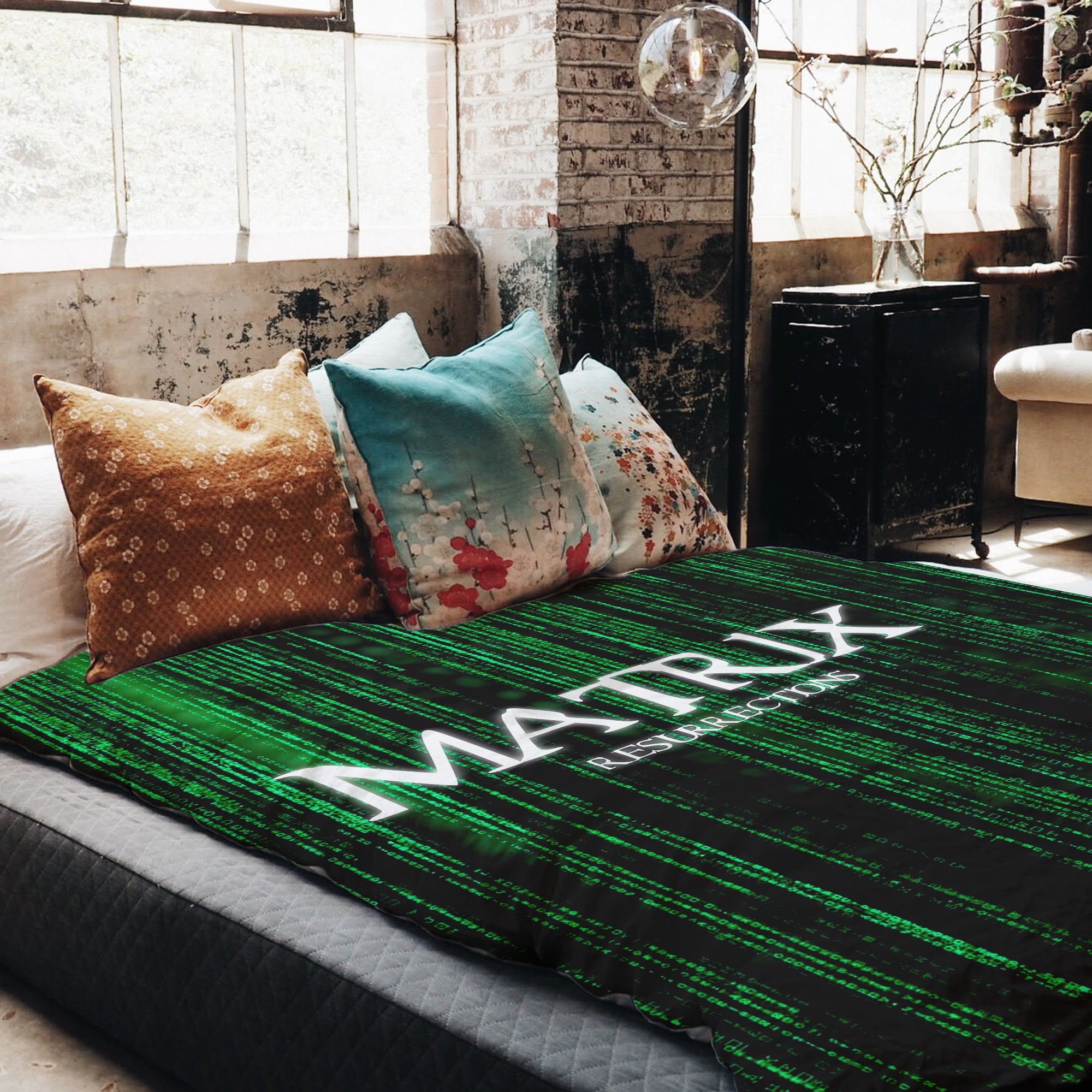Couverture thérapeutique originale - Housse en coton Matrix en vert