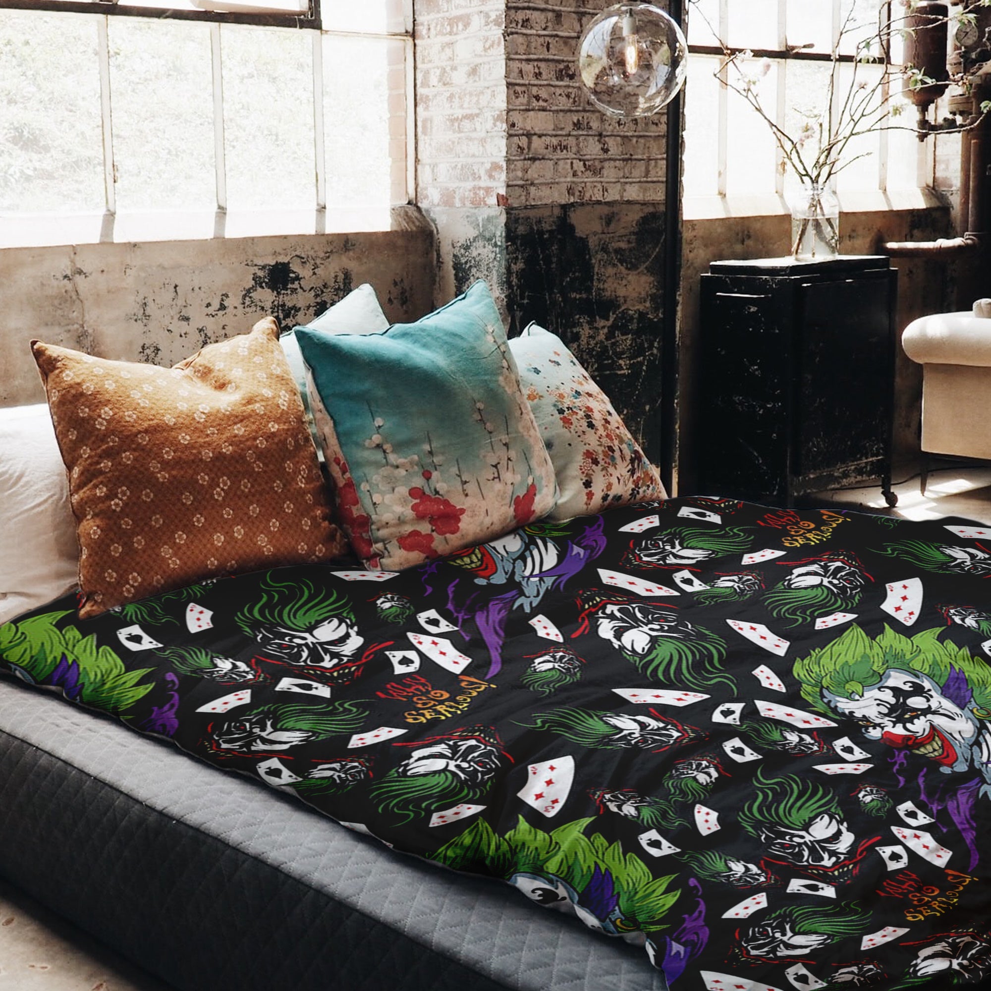 Couverture thérapeutique originale - Housse en coton Joker coloré