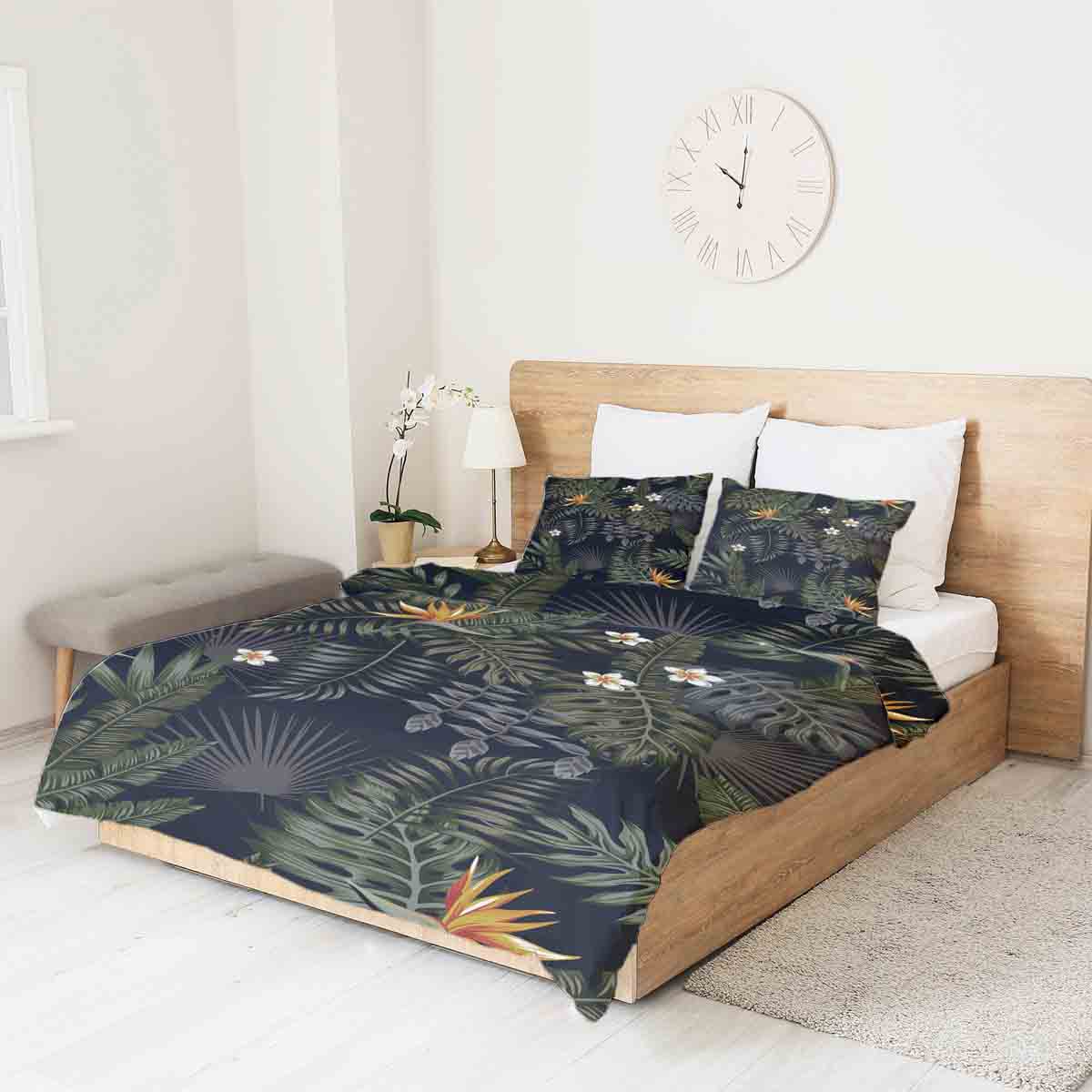 Couverture thérapeutique originale - Housse en coton forêt tropicale