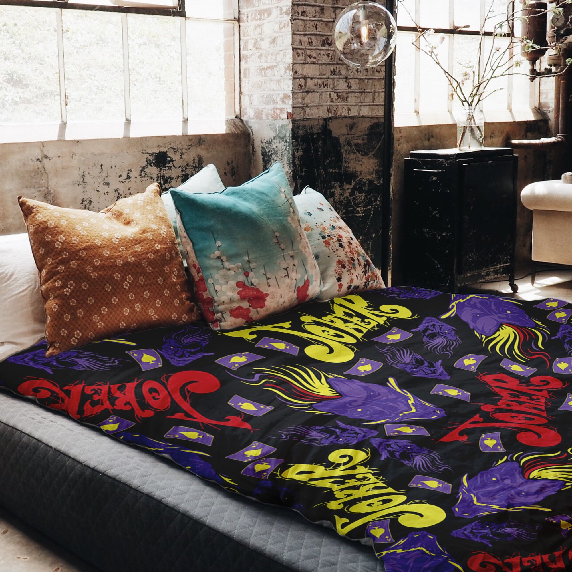 Couverture Thérapeutique Originale TD - Ensemble de Literie en Coton Joker