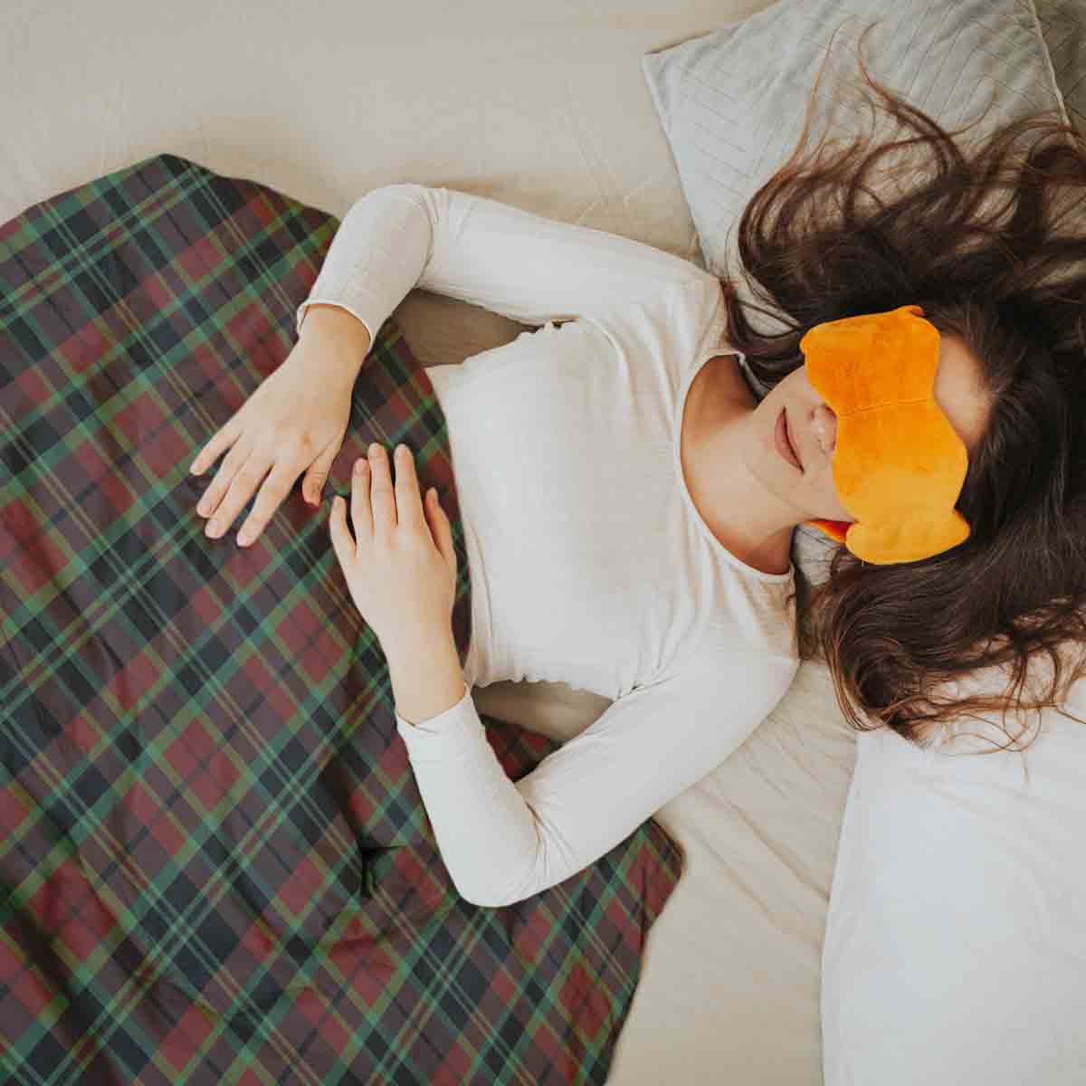 Couette de thérapie Ensemble de linge de lit motif carreaux de Noël