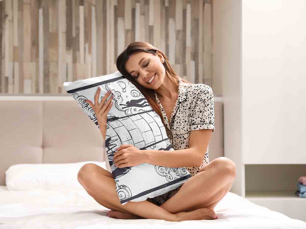 Coussin de santé blanc avec tour