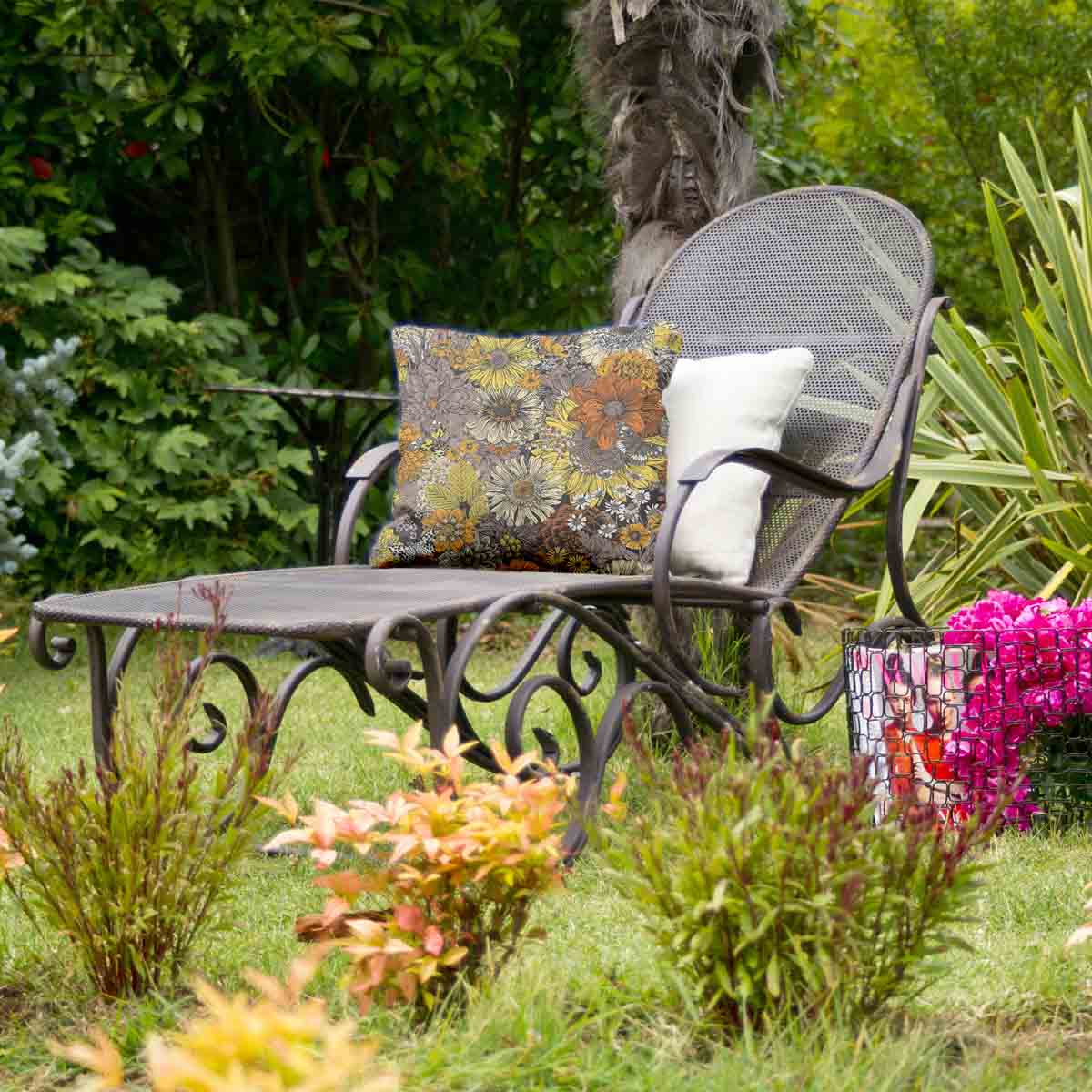Coussin de santé fleurs jaunes