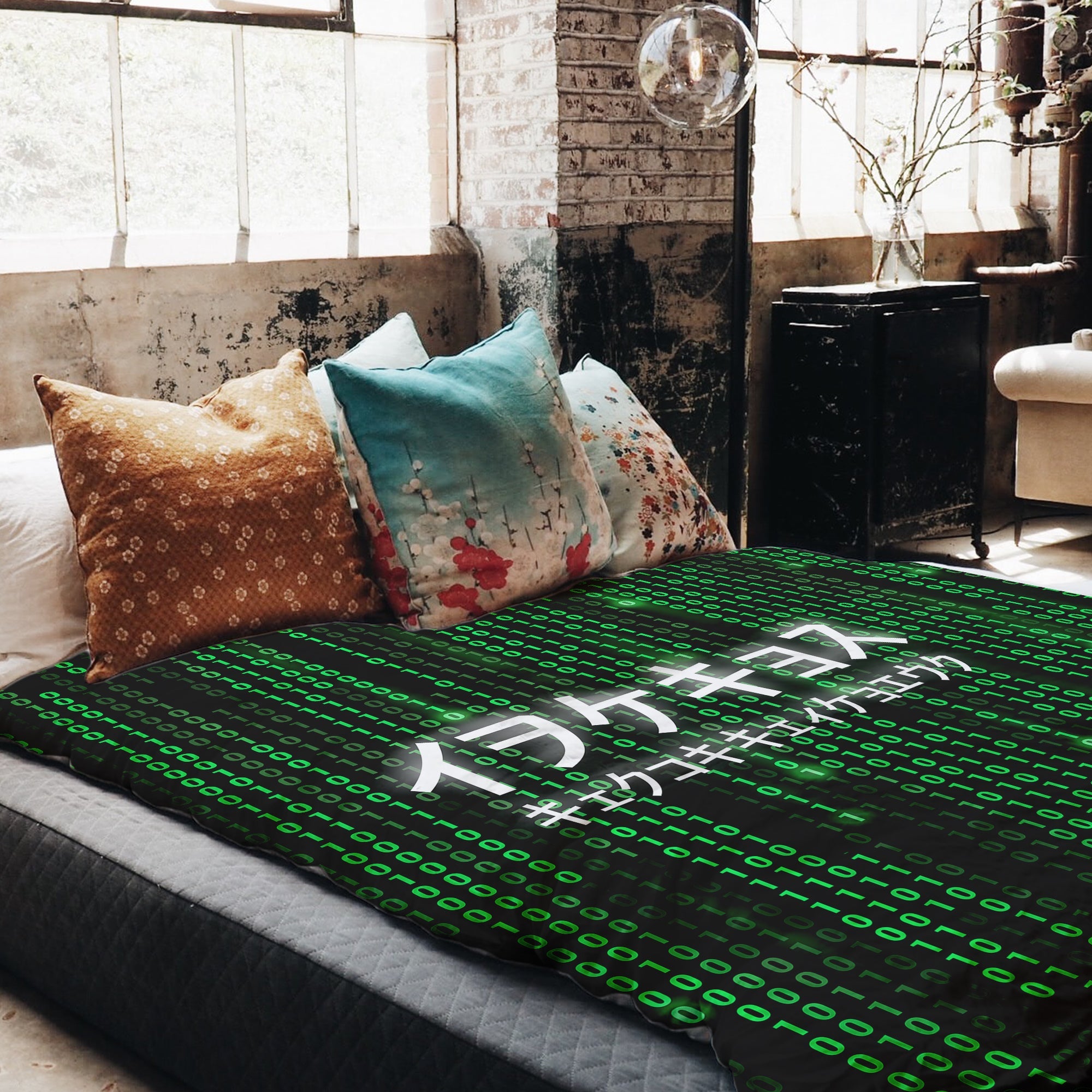 Couverture thérapeutique originale - Housse en coton verte Code numérique