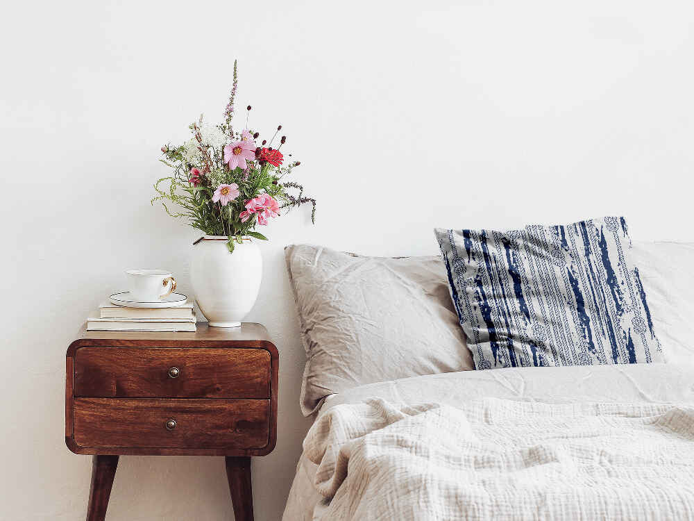 Coussin de santé motif rayé