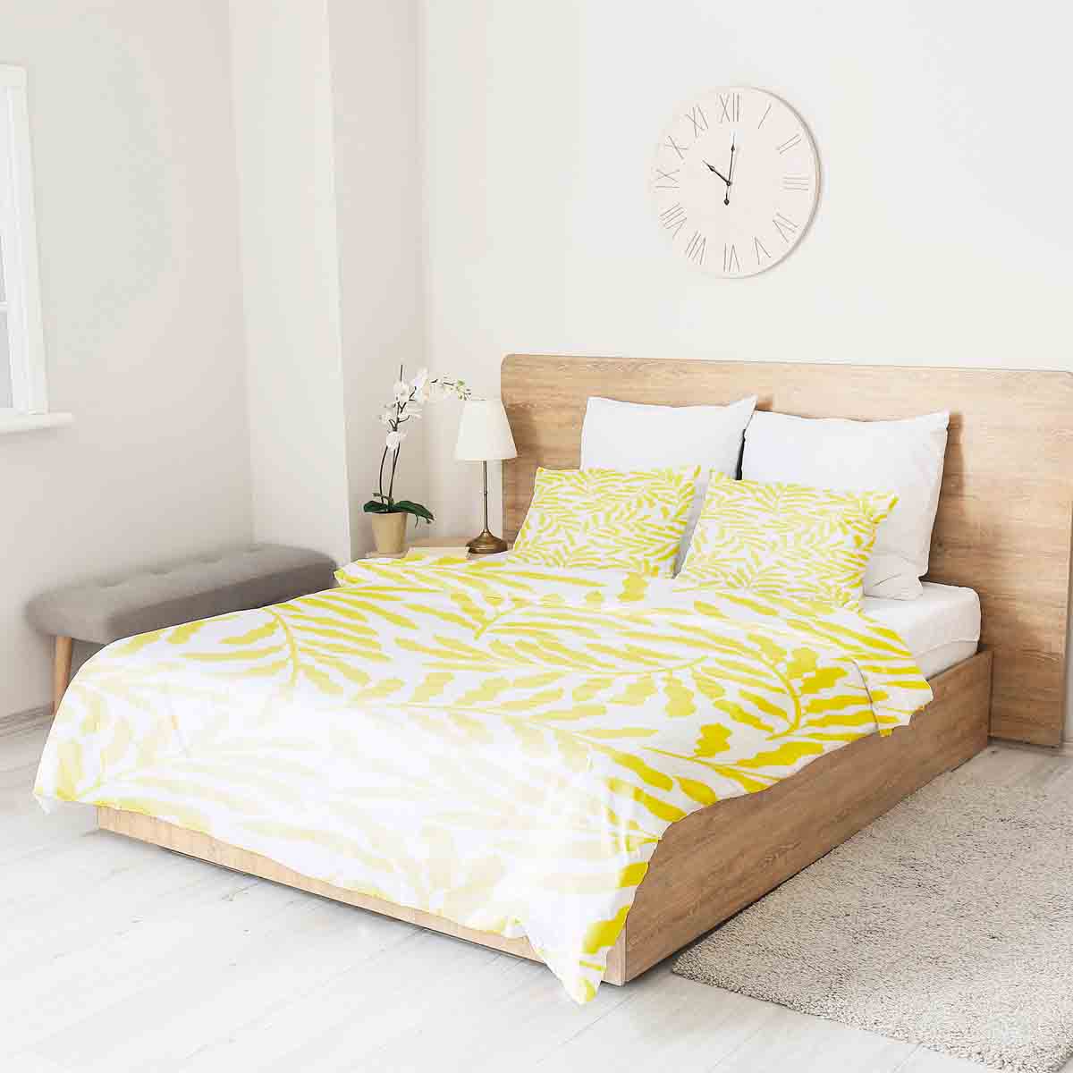 Original Therapiedecke - Ensemble de literie en coton avec branches jaunes