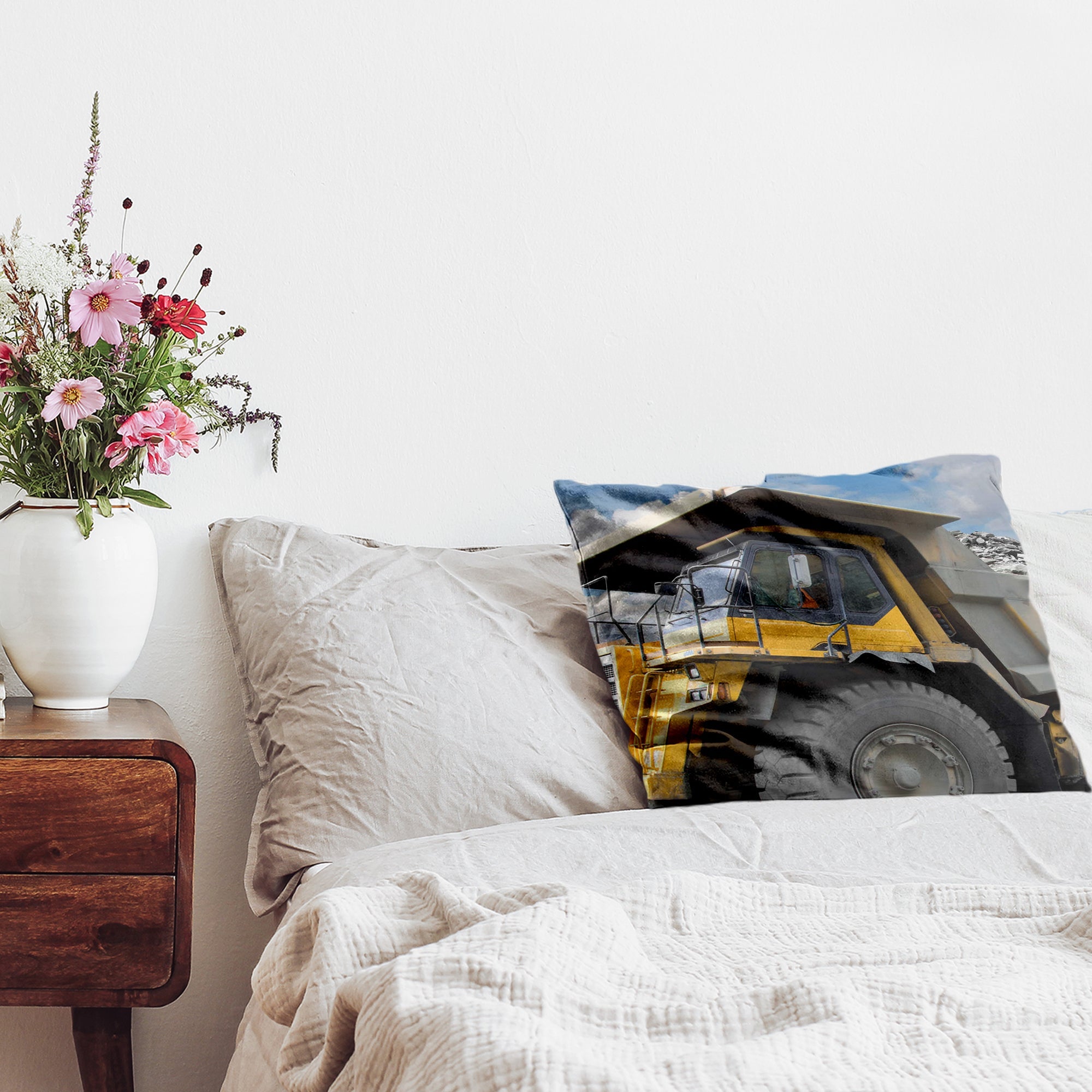 Coussin de santé Camion jaune