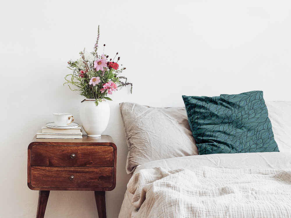 Coussin de santé tressé vert