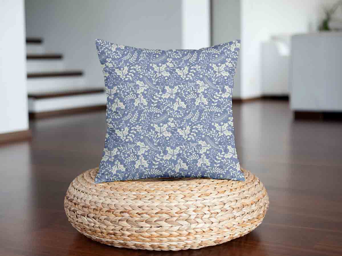Coussin de santé bleu Noël