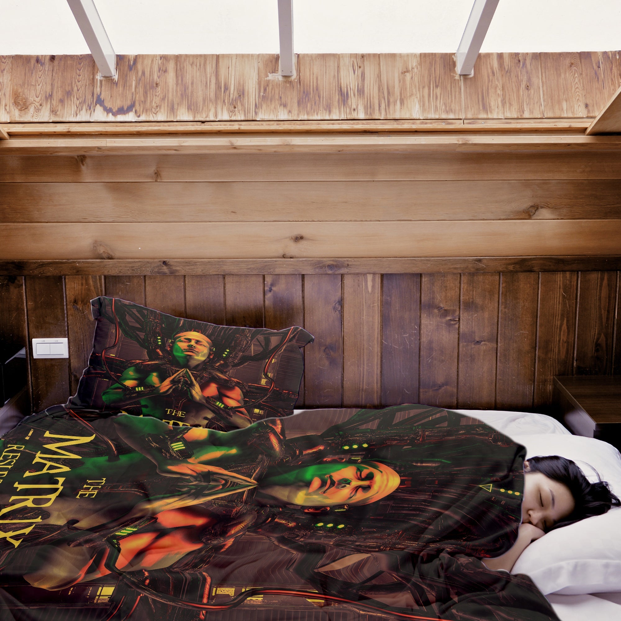 Ensemble de literie couverture thérapeutique marron Matrix