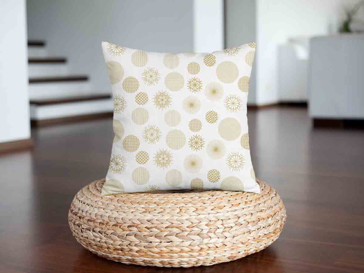 Coussin de santé ornement doré de Noël