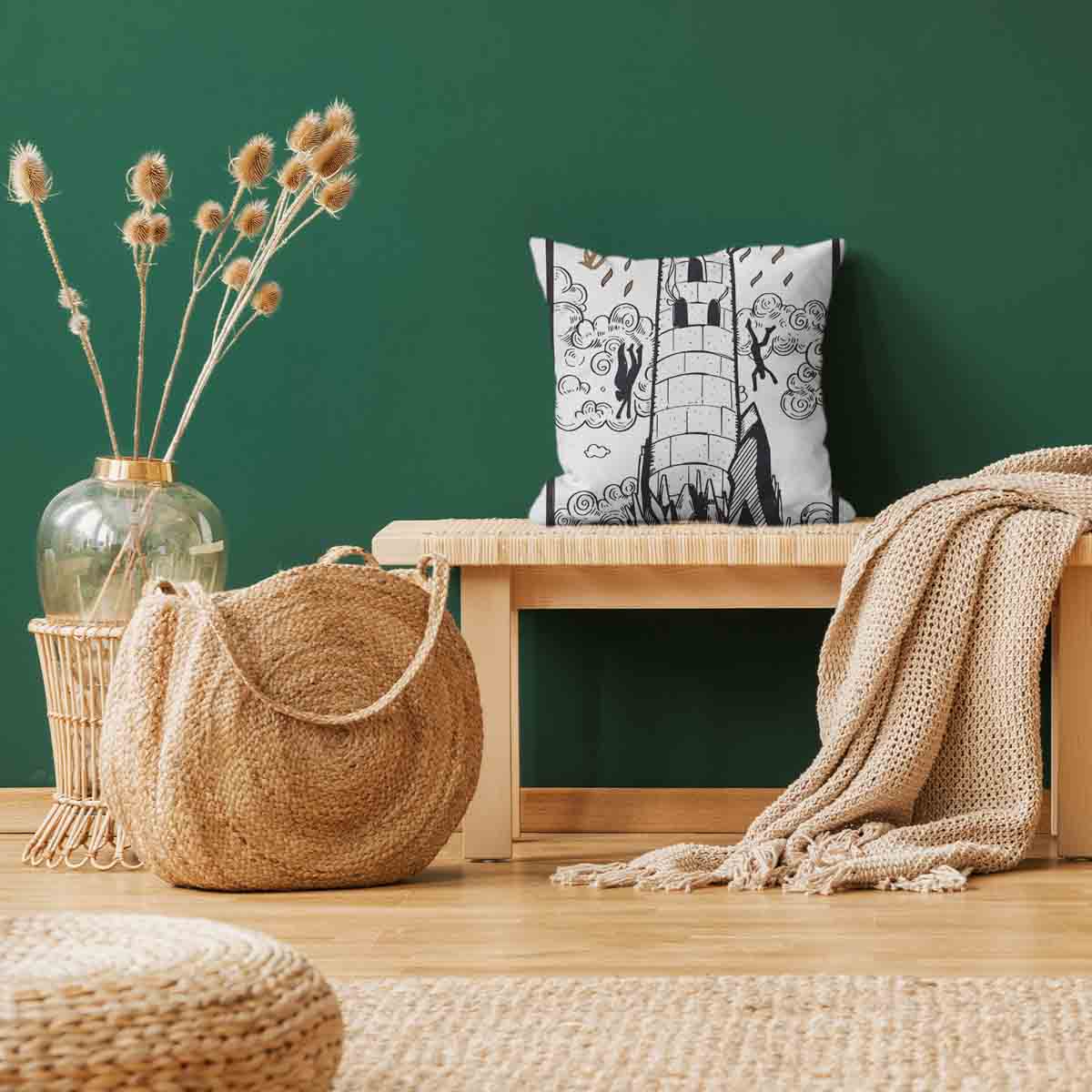 Coussin de santé blanc avec tour
