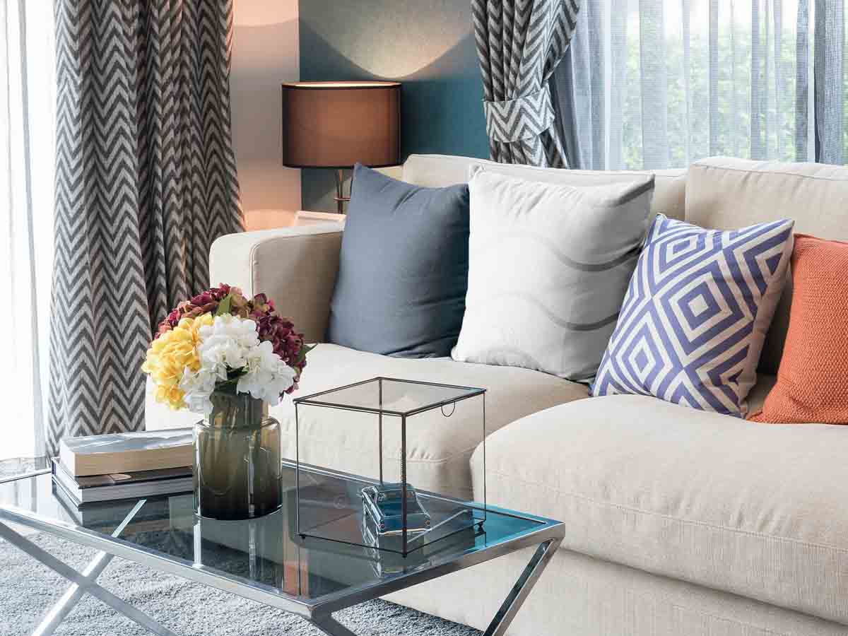 Coussin de santé motif ondulé gris clair