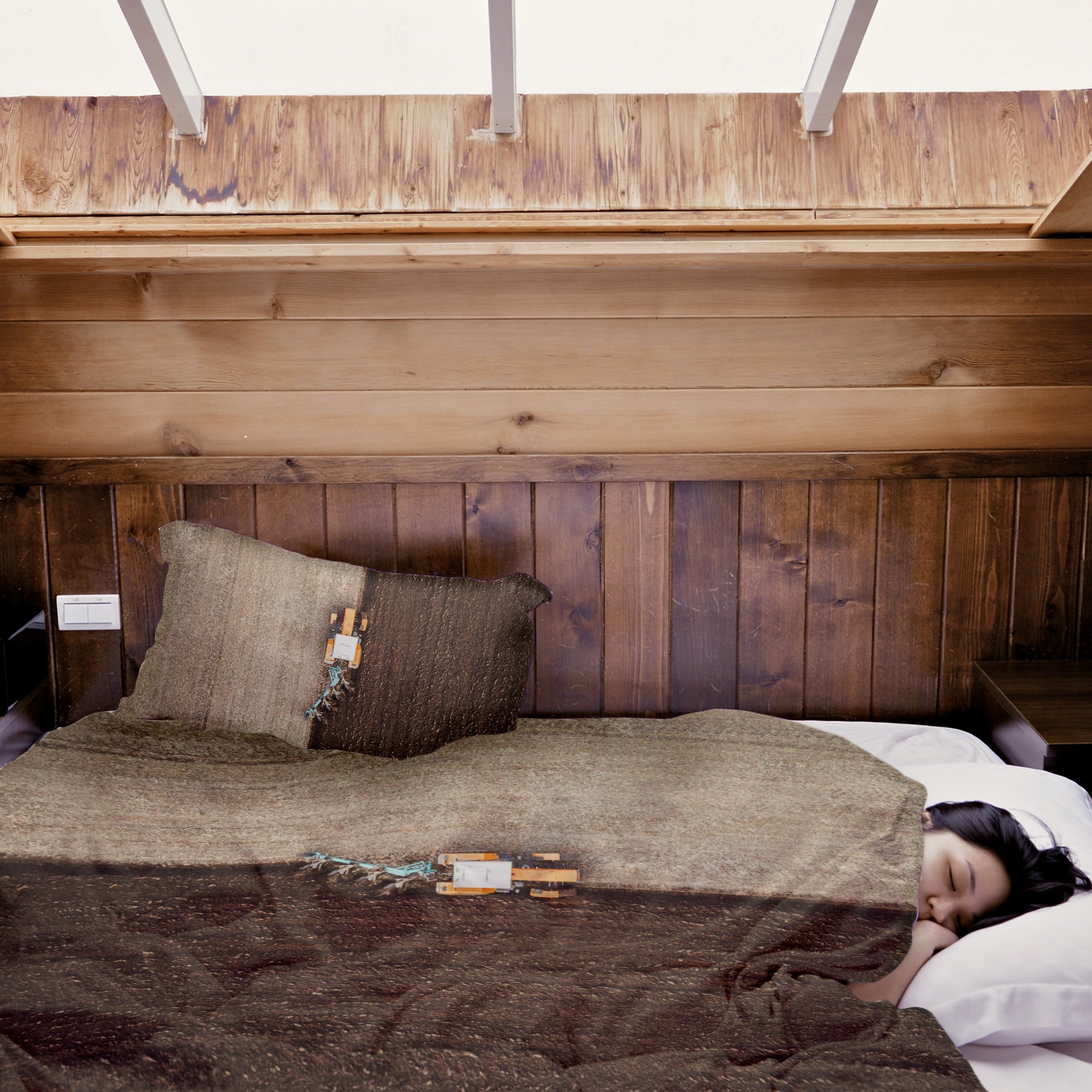 Couette de thérapie Ensemble de literie Marron Ackerland