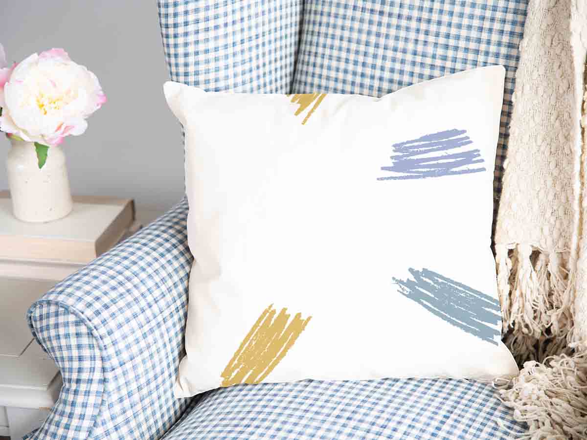 Coussin de santé rayures colorées