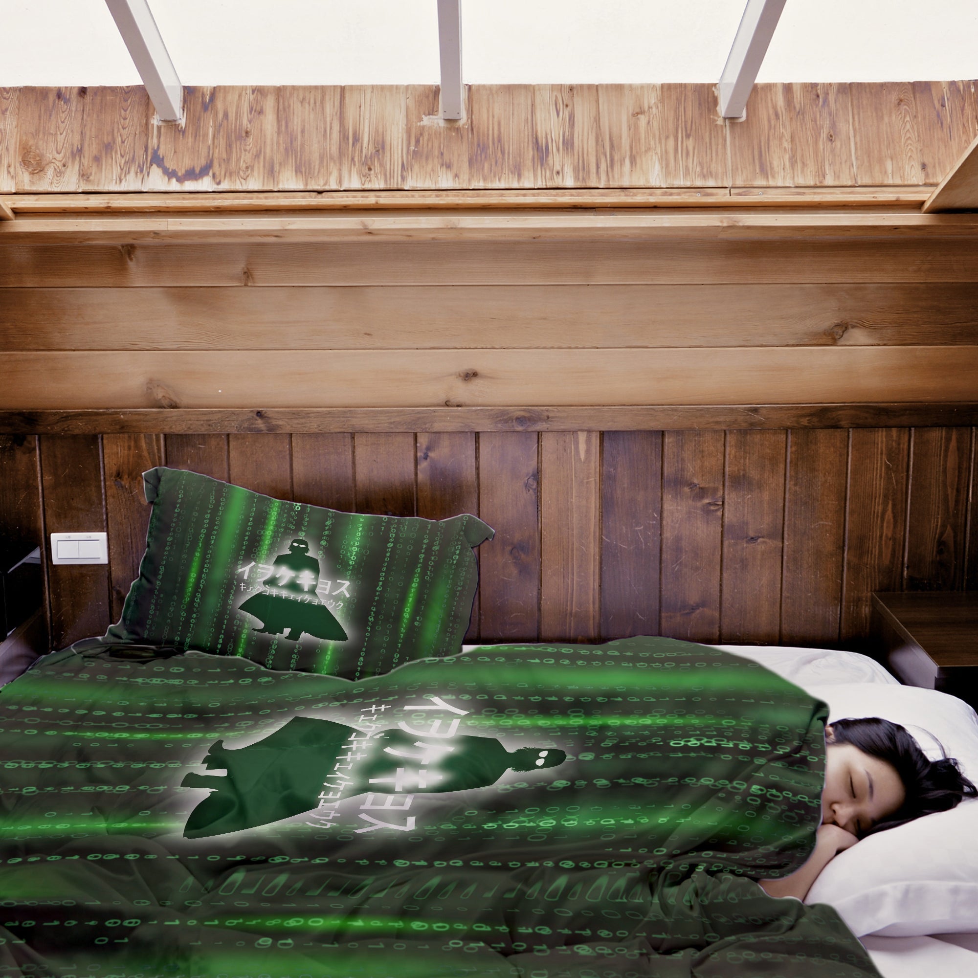 Couverture thérapeutique originale - Housse en coton Vert Matrix II